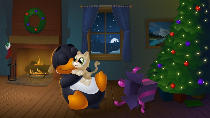 Christmas Linux Wallpapers