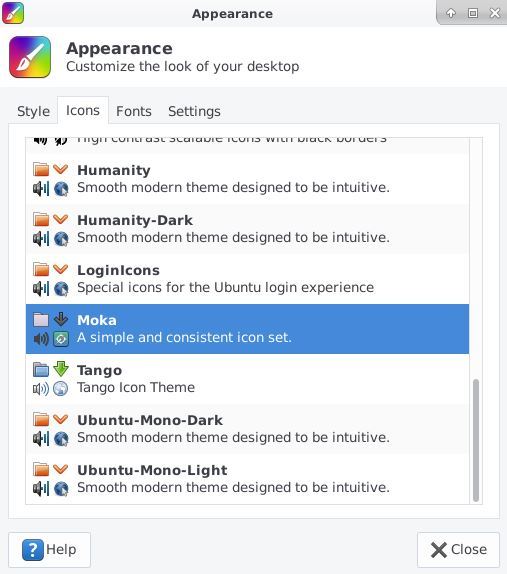 Moka icon theme